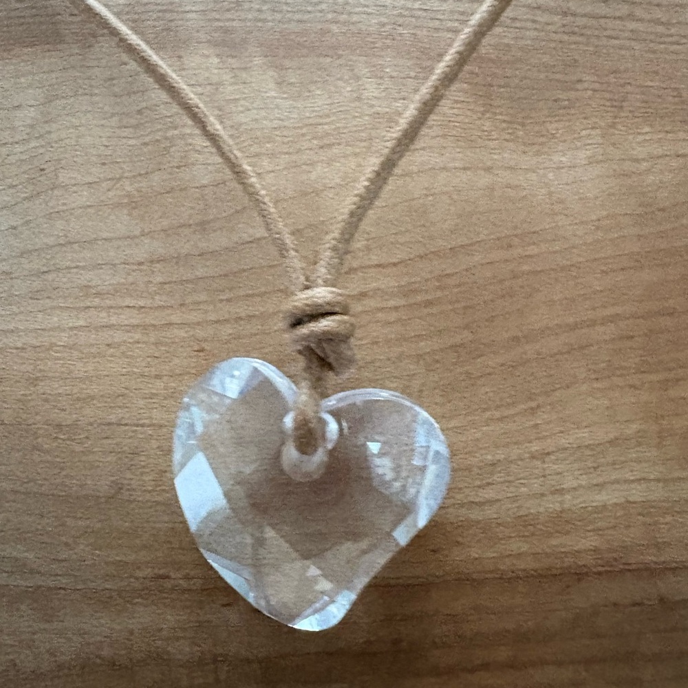 Crystal Heart Pendant Necklace - Picture 2 of 4
